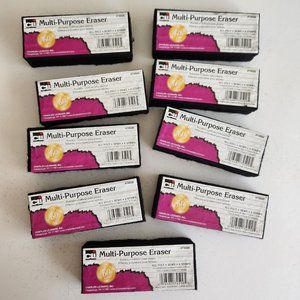 Charles Leonard CLI Multi-Purpose Eraser 5" Pack of 9 NWOT Style 74500